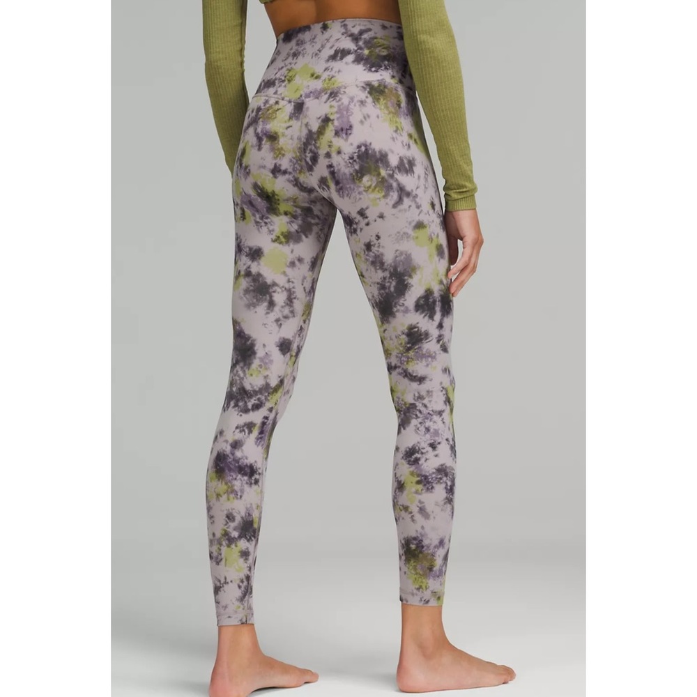 Lululemon Align Legging High Rise 28” Size 14 NWT Radial Tie Dye Mauve Gray - Picture 13 of 13